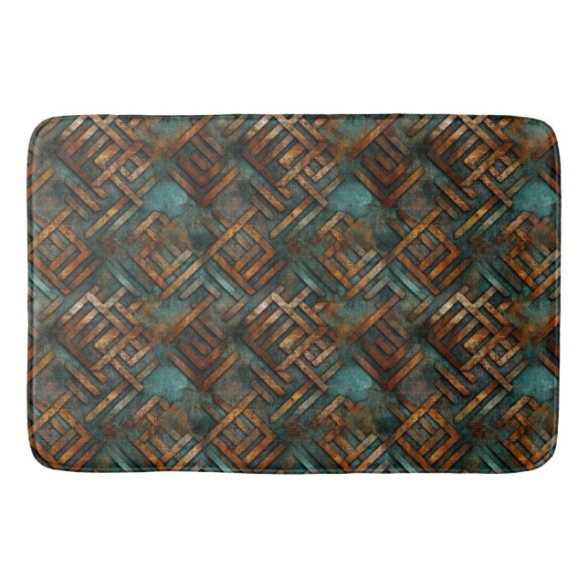 Tapis De Bain Mat de bain en métal rouillé (Devant)