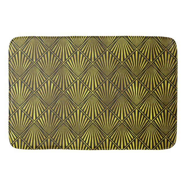 Tapis De Bain Mat de bain en or Art déco (Devant)