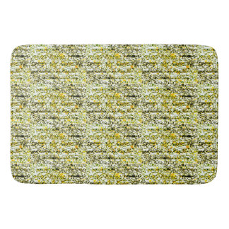 Tapis De Bain Mat de bain en or jaune et noir