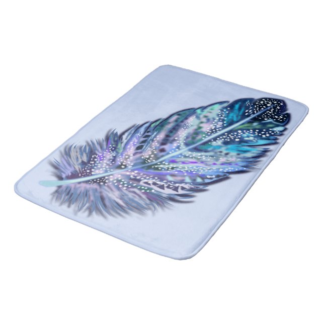 Tapis De Bain Mat de bain en plume de parties scintillant (Angle)