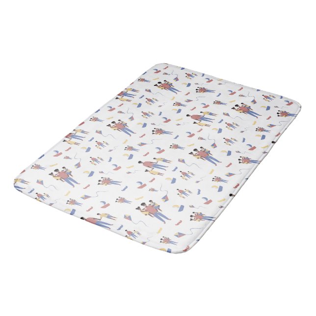 Tapis De Bain Mat de bain fête des pères (Angle)