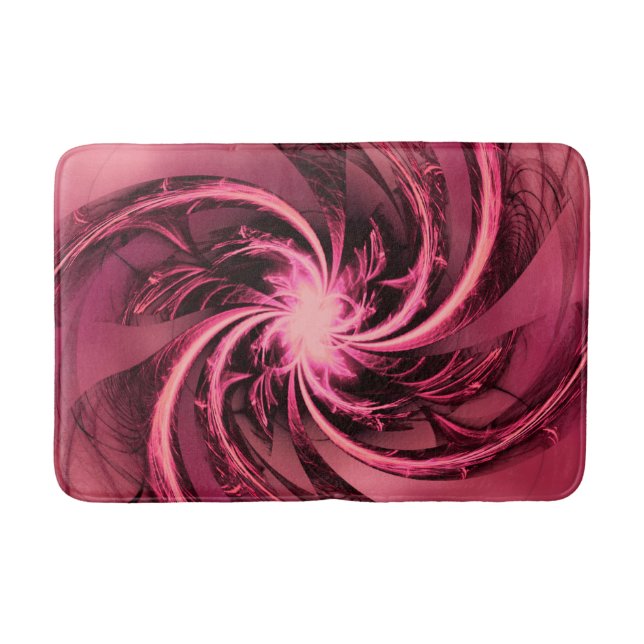 Tapis De Bain Mat de bain Fractal Twisted Purple & Plum (Devant)