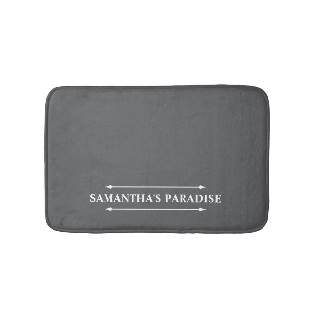 Tapis De Bain Mat de bain gris moderne (Devant)
