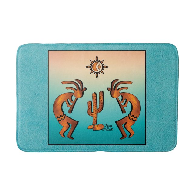 Tapis De Bain Mat de bain Kokopelli Sud-Ouest (Devant)