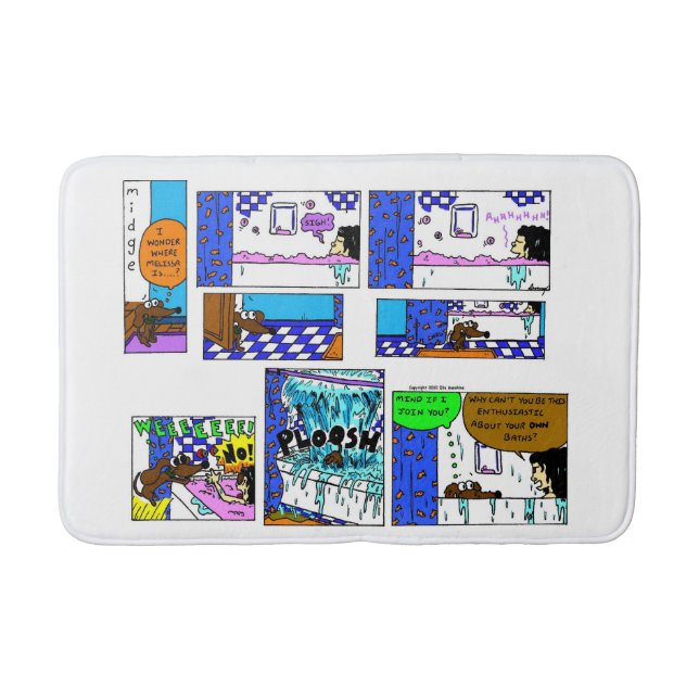 Tapis De Bain Mat de bain médian "Bath Comic" (Devant)