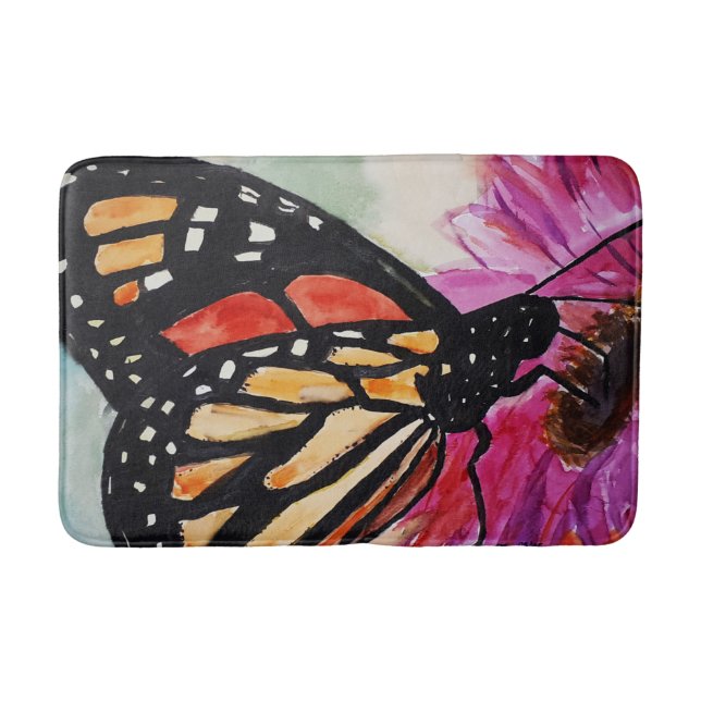 Tapis De Bain Mat de bain papillon monarque (Devant)