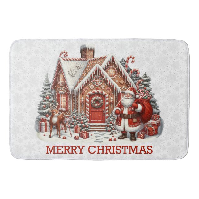 Tapis De Bain Mat de bain père Noël House (Devant)