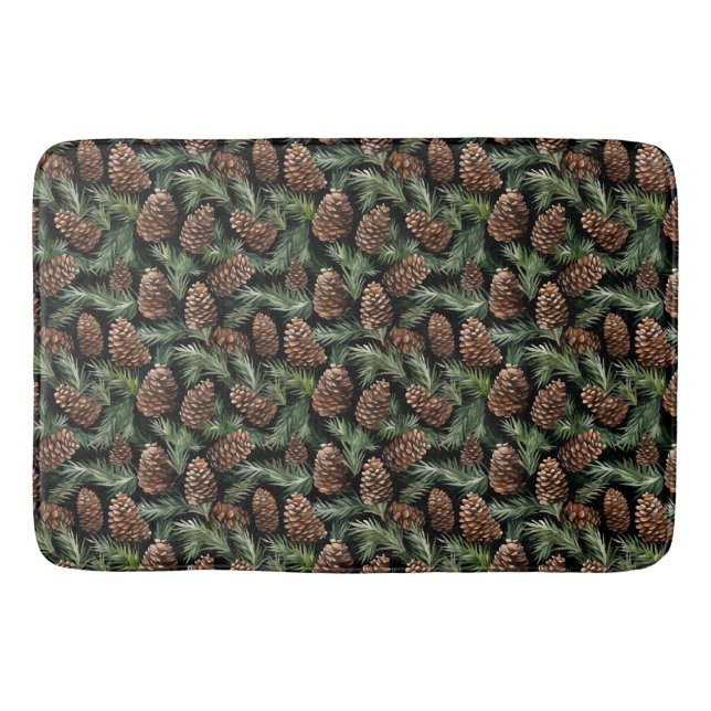 Tapis De Bain Mat de bain Pinecones (Devant)