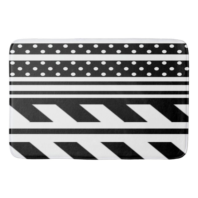 Tapis De Bain Mat de bain/Pois et rayures (Devant)