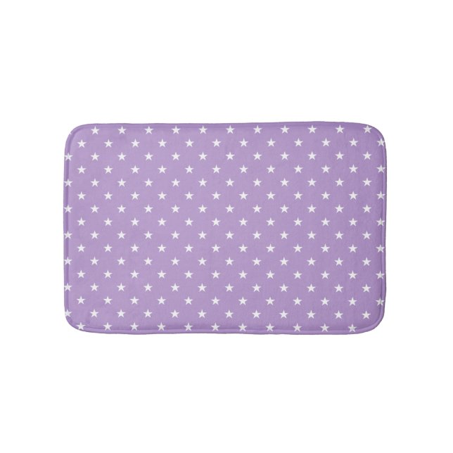 Tapis De Bain Mat de bain pourpre étoile (Devant)