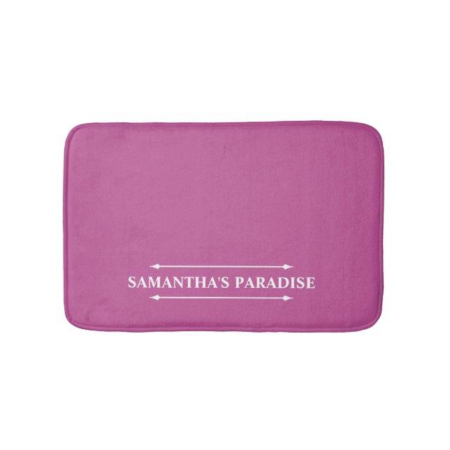 Tapis De Bain Mat de bain rose chaud moderne (Devant)