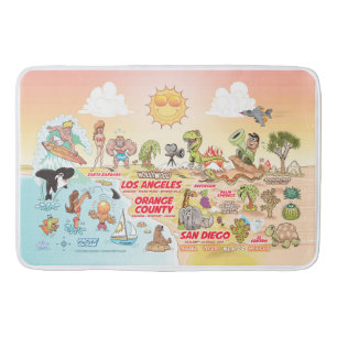 Tapis De Bain Mat de bain SoCal ensoleillé