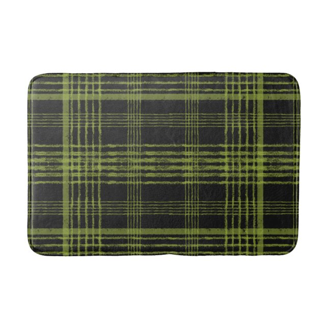 Tapis De Bain Mat de bain vert et noir (Devant)