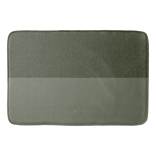 Tapis De Bain Mat de bain vert mousse à deux tons - personnalisa (Devant)