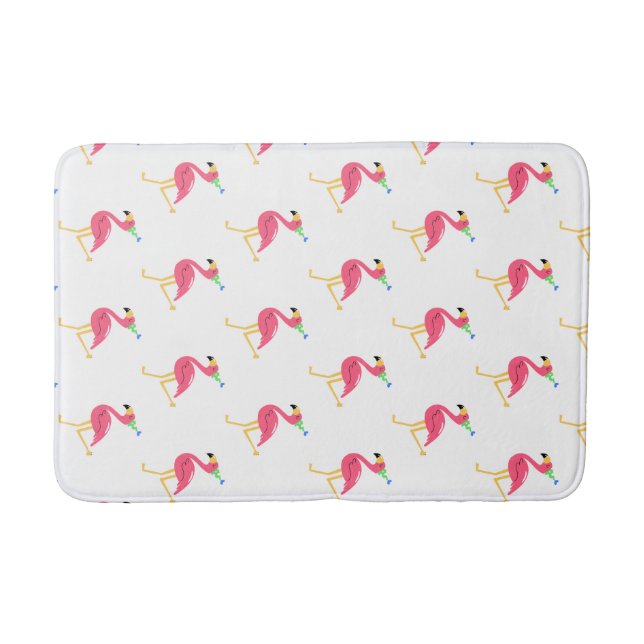 Tapis De Bain Mat de salle de bain Flamant rose (Devant)