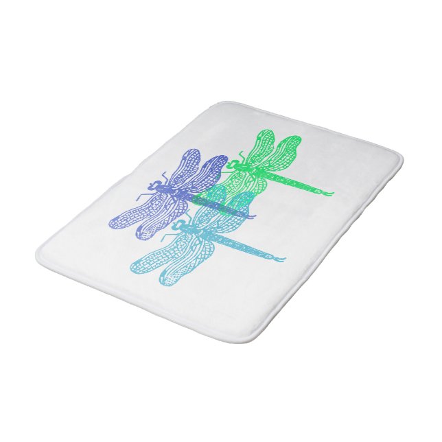 Tapis De Bain Mat en mousse de dragonfly Blues (Angle)