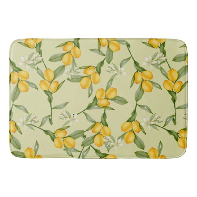 Tapis De Bain Mat Motif citron (Devant)
