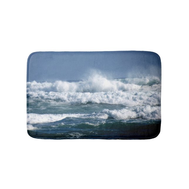 Tapis De Bain matelas bleu à thème d'eau (Devant)