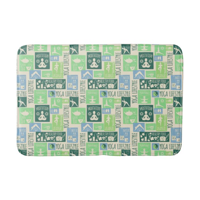 Tapis De Bain Matelas de bain Motif de yoga (Devant)