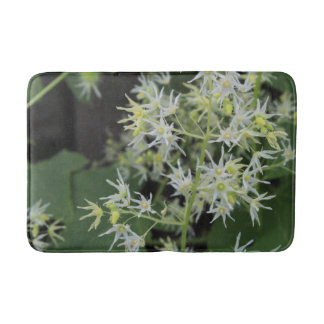 Tapis De Bain Matelas de bain vert et blanc Floral