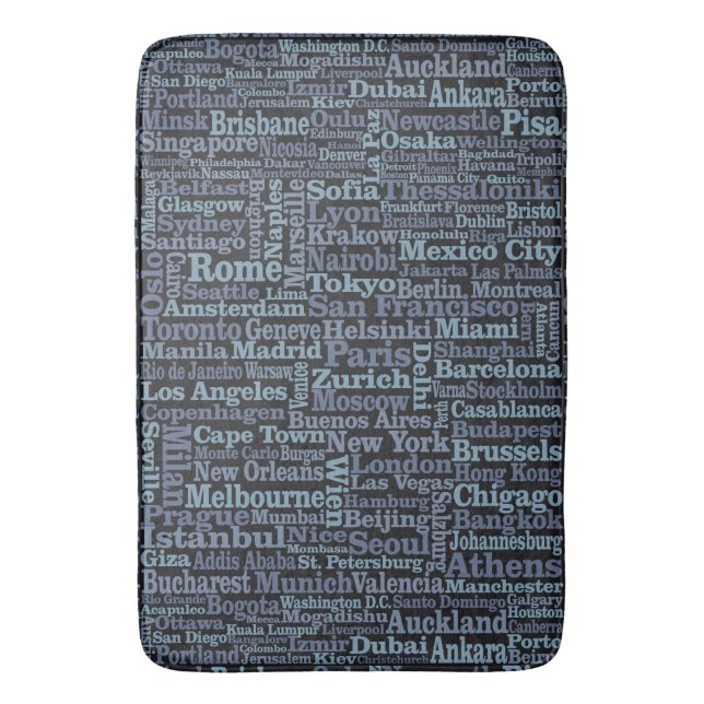 Tapis De Bain Matelas de bain World Cities (devant Vertical)