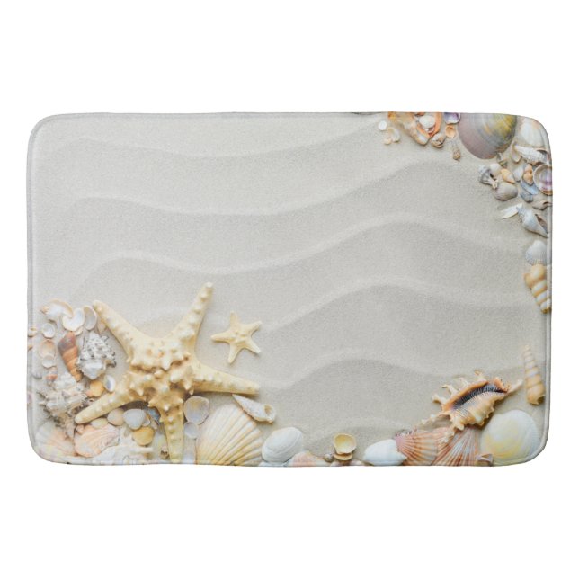 Tapis De Bain Matelas de plage de sable de coquillages (Devant)
