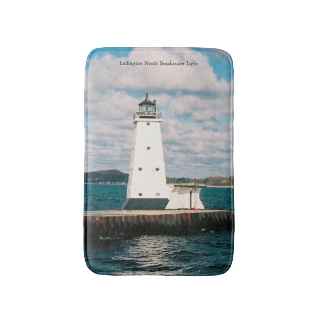 Tapis De Bain Matelas lumineux Ludington North Breakwater (Devant (Vertical))