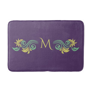 Tapis De Bain Matelas monogramme personnalisés inspirés de la na