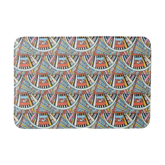 Tapis De Bain Matelas Motif Abstrait (Devant)