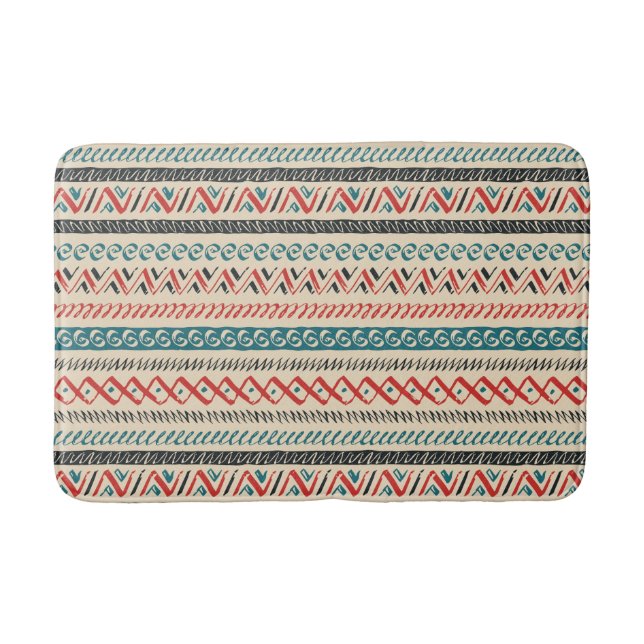 Tapis De Bain Matelas Motif Aztec (Devant)