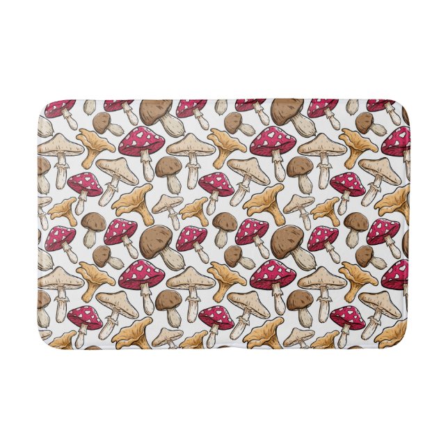 Tapis De Bain Matelas Motif champignons (Devant)
