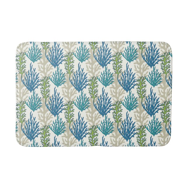 Tapis De Bain Matelas Motif Coral Seaweed (Devant)