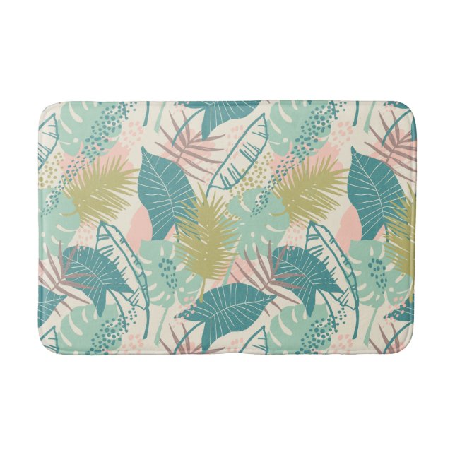 Tapis De Bain Matelas Motif feuille (Devant)