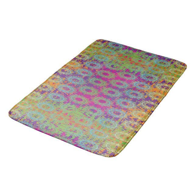 Tapis De Bain Matelas motif multicolore - Melrose (Angle)