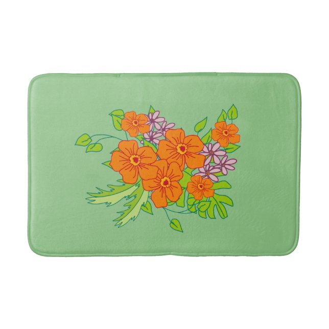 Tapis De Bain Matelas vert d'arôme avec fleur d'oranger (Devant)