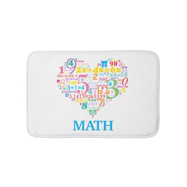 Tapis De Bain Math du cœur (Devant)