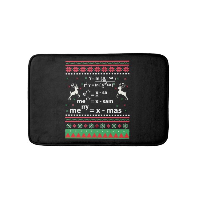 TAPIS DE BAIN MATH NOËL (Devant)