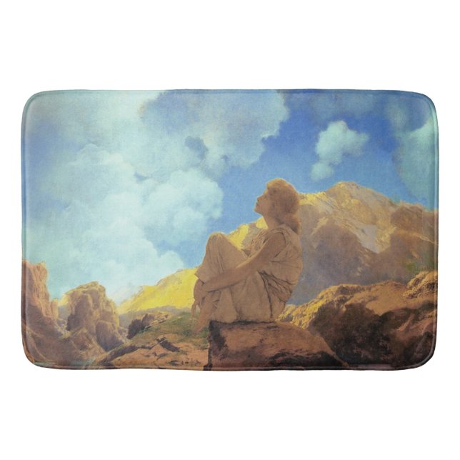 Tapis De Bain Maxfield Parrish Matin 1922 Nuage Bleu Beaux-Arts (Devant)