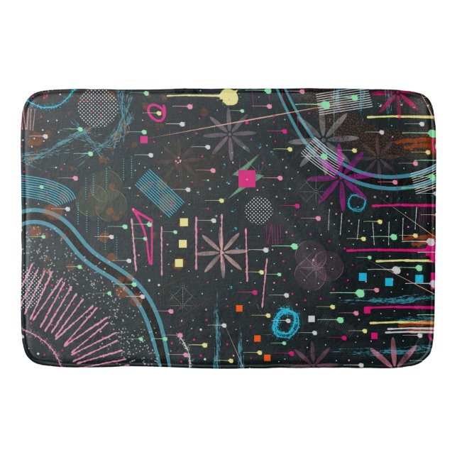 Tapis De Bain Maximalist Abstract Expression  (Devant)