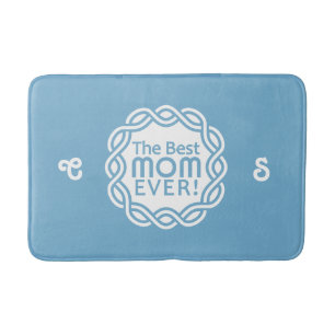 Tapis De Bain MEILLEUR MOM nom personnalisé & matelas monogramme