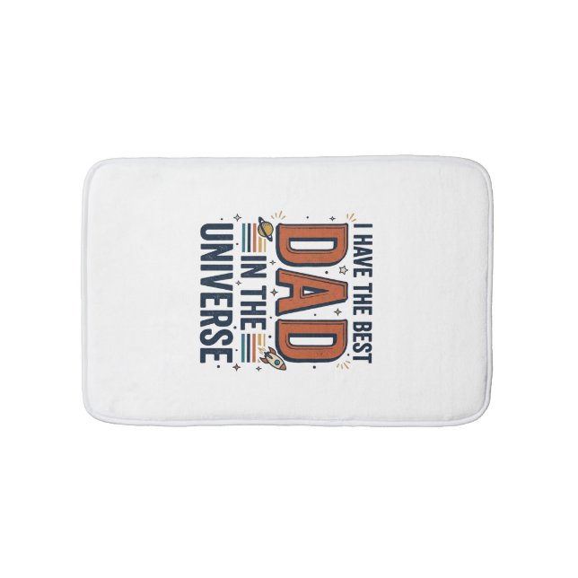 Tapis De Bain Meilleur papa de l'univers conception vectorielle  (Devant)