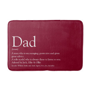 Tapis De Bain Meilleur Papa du Monde Père Définition Bourgogne