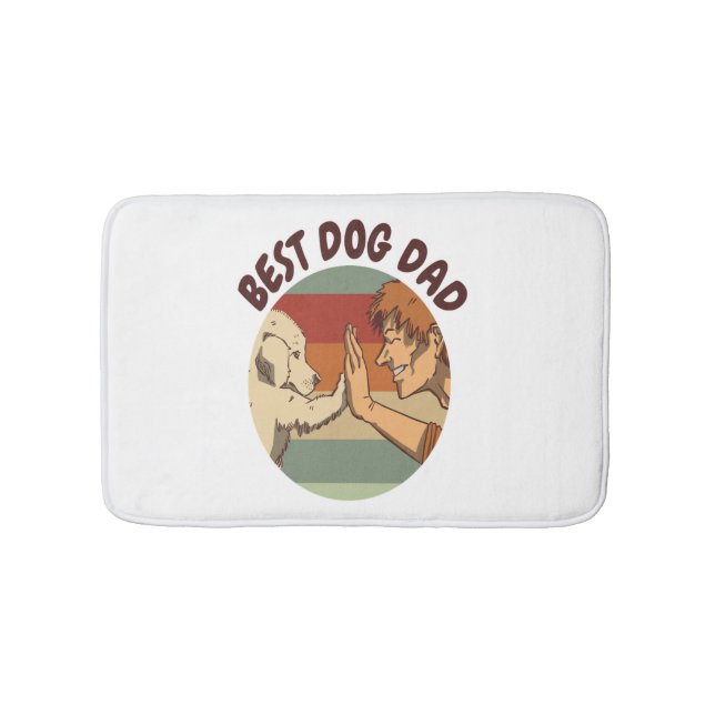 Tapis De Bain Meilleur papa pour chien  (Devant)