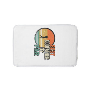 Tapis De Bain Meilleur Parrain par Par Vintage Golf Vector Desig