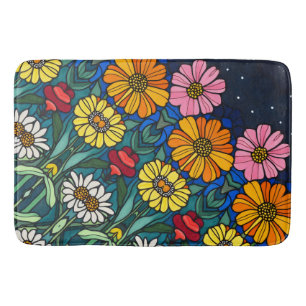 Tapis De Bain Mélange de fleurs Floral Nature Love 16 b