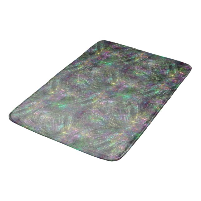Tapis De Bain Mélange d'égratignures texturées, graine et douce  (Angle)