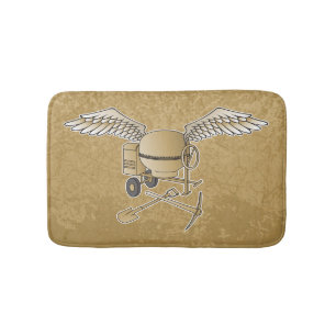 Tapis De Bain Mélangeur en béton beige