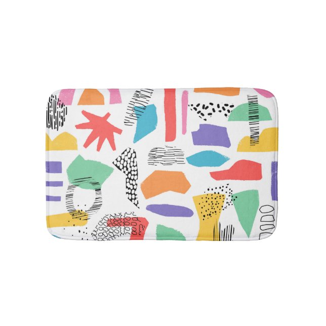 Tapis De Bain Memphis Art : Grunge Surface Design (Devant)