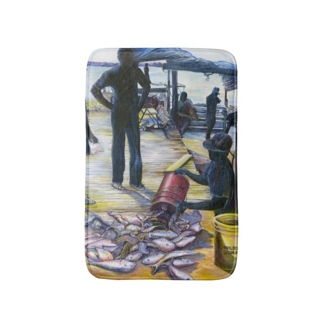 Tapis De Bain Menu d'aujourd'hui, Harbour Island, Bahamas (Devant (Vertical))