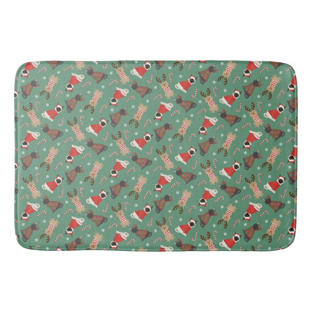 Tapis De Bain Meowy Christmas Cats (Devant)